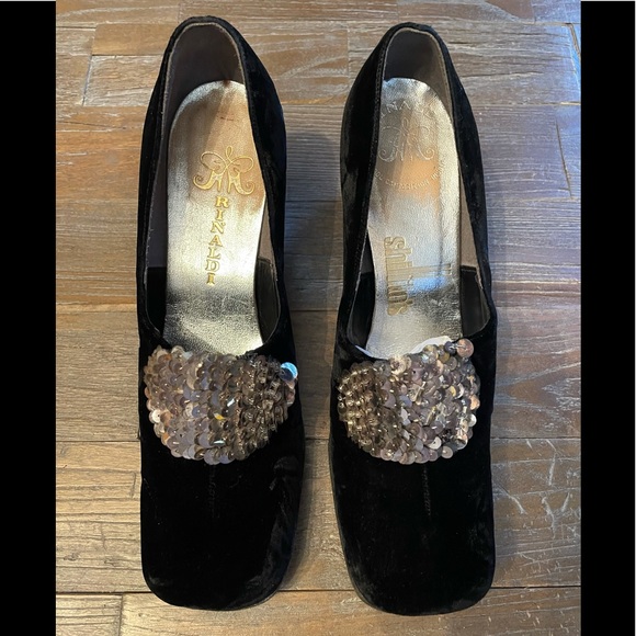 Vintage Rinaldi Velvet Shoes🖤 - Picture 1 of 16